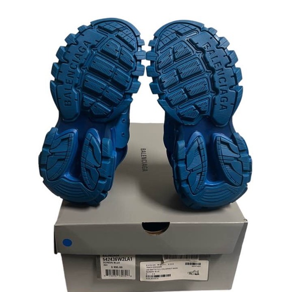 Balenciaga Track Trainers Low Top Platform Sneakers Blue US 5 WMNS - Picture 10 of 10